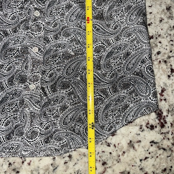 J. Crew Silk Blend The Perfect Shirt Size 2 Small Gray Paisley Button Up Women’s - Picture 7 of 7